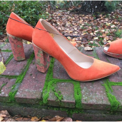 Lodičky Witt 207 oranžový semiš