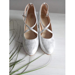 Lodičky Witt K/107, strieborná ekokoža