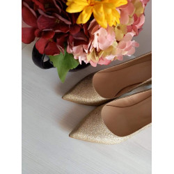 Lodičky Witt 501, trblietavé zlaté