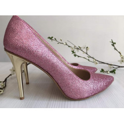 Lodičky Witt 207 trblietavá ružová