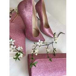 Lodičky Witt 207 trblietavá ružová