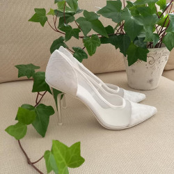 Lodičky Witt 207 biely žakard