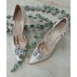 Sandále 207 delené KARO, ekokoža latte