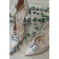 Sandále 207 delené KARO, ekokoža latte