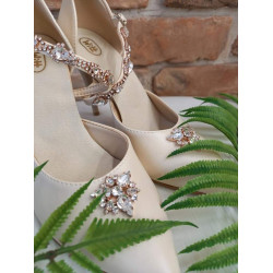 Sandále 207 delené, ekokoža latte