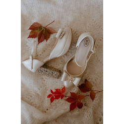 Sandále K/196, ekokoža perla ivory