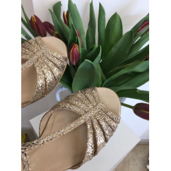 Nizky podpätok Witt 602/sandále, zlaté