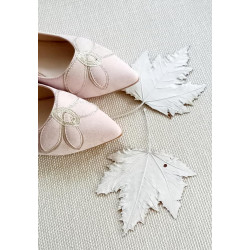 Nizky podpätok Witt 983 balerínky, zlato ružový semiš