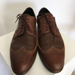 Pánske celokožené topánky Witt Brogsy hnedé