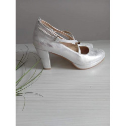 Lodičky Witt K/107, strieborná ekokoža