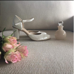 Sandále Witt 196 biela perla 3D