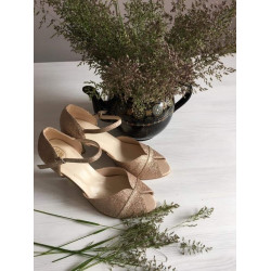 Sandále Witt 194 trblietavá medená